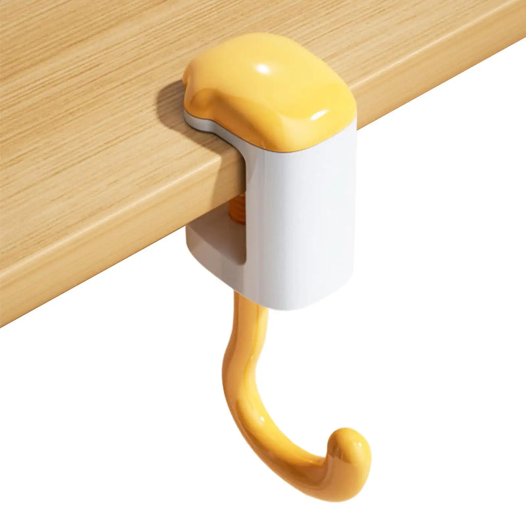 Portable Clamp-On Table Hook – Purse & Bag Hanger Organizer Table Bag Hook PLUSH