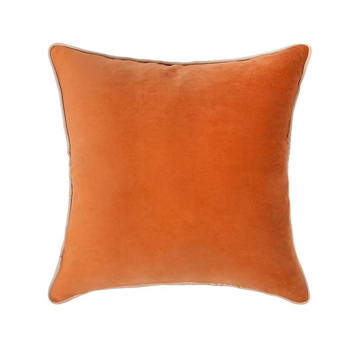 45x45cm Soft Velvet Throw Pillow Cover – Double Sided Design Throw Pillow Cover PLUSH Orange 45.72cmX45.72cm