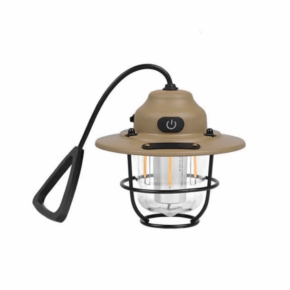 Rechargeable Hanging Camping Lantern – Waterproof Portable LED Camping Lantern PLUSH Khaki