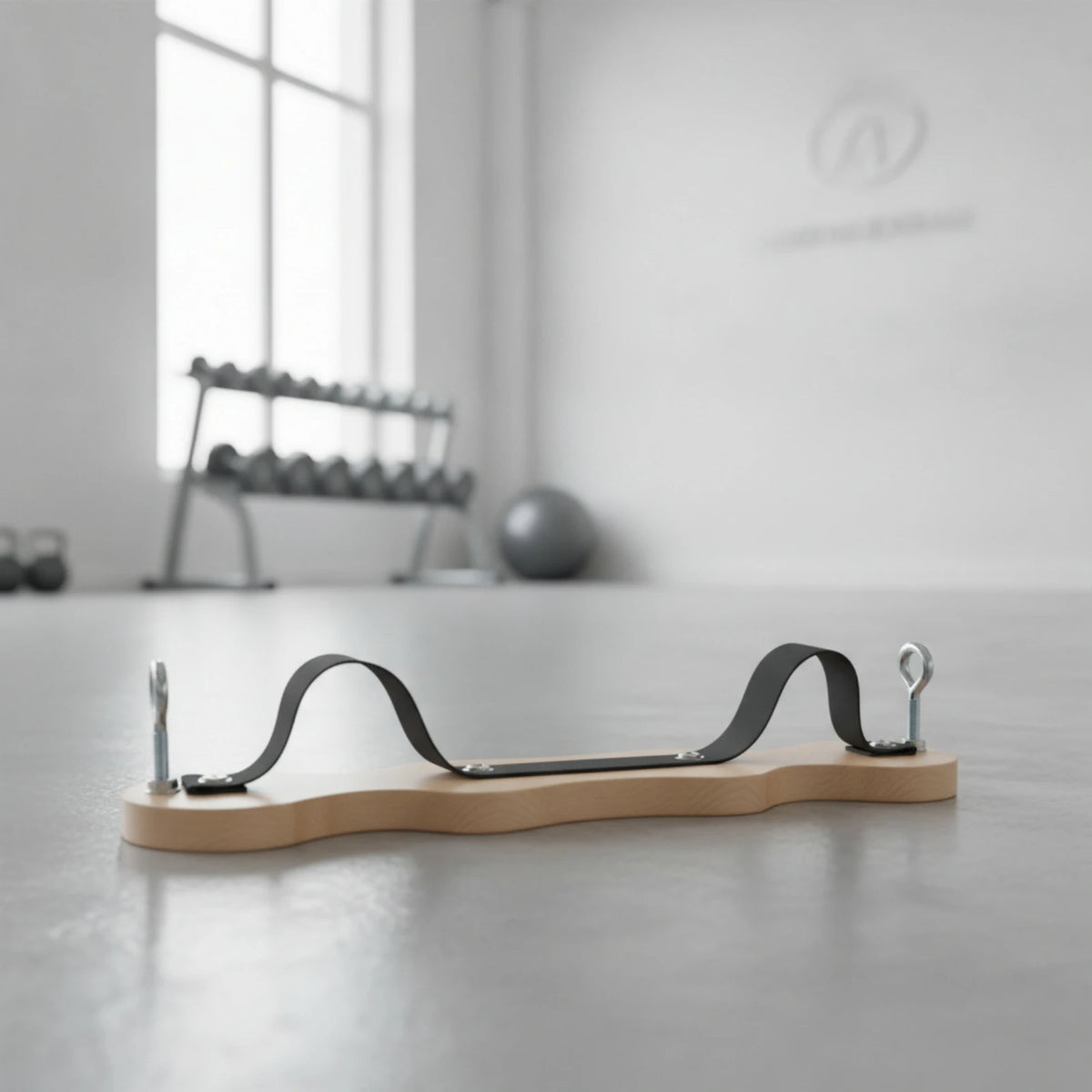Pilates Correction Board with Strap – Wood Home Fitness Board Pilates Fitness Board PLUSH