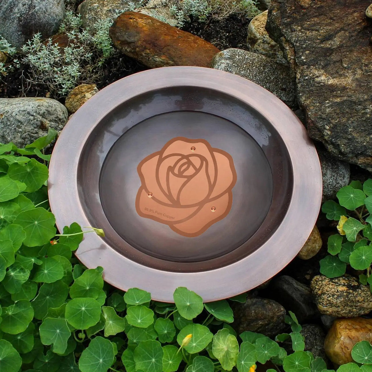 Copper Bird Bath Purification Disc – Triple-Point Support Bird Bath Disc PLUSH