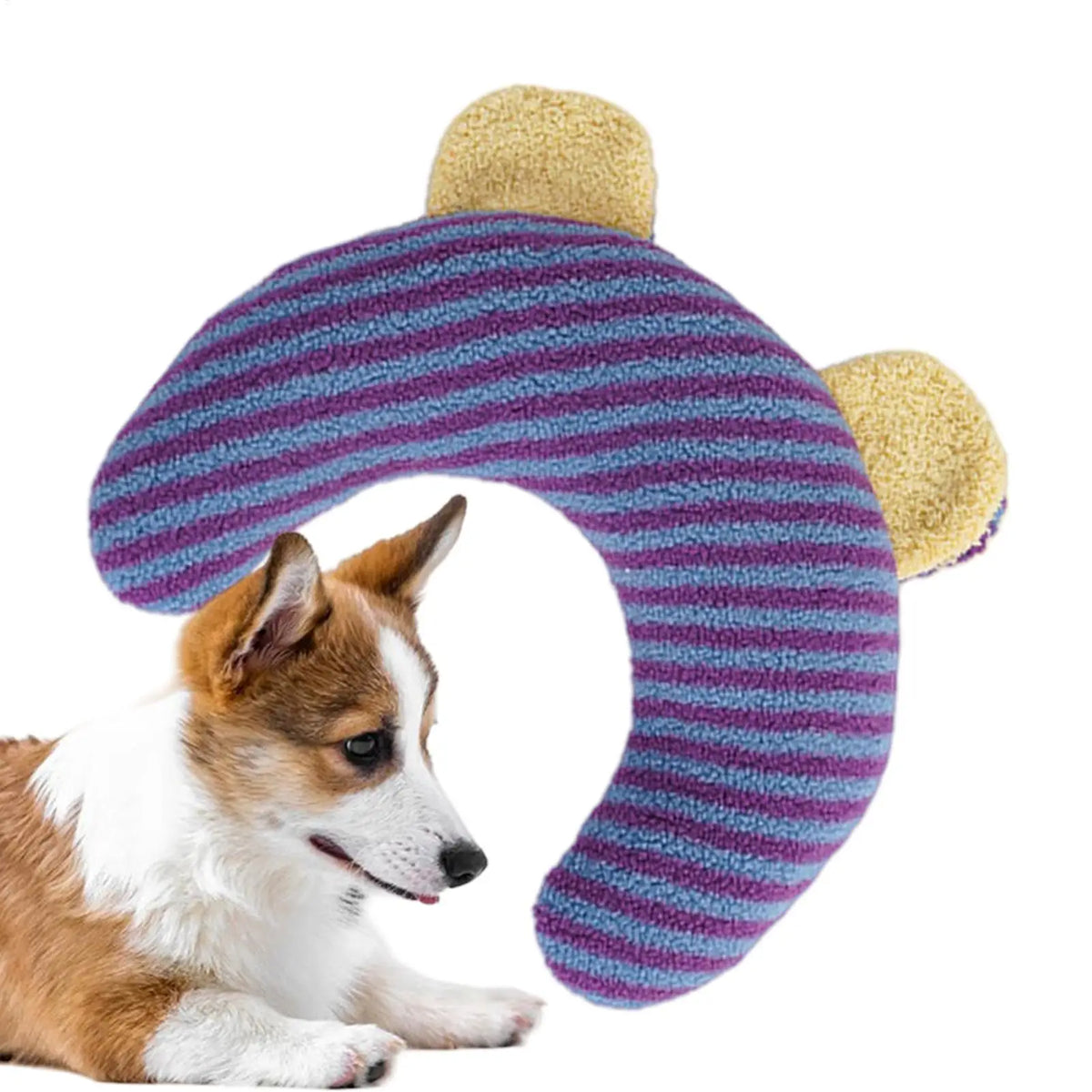 U-Shaped Pet Calming Pillow – Soft Plush Dog & Cat Support Pet Calming Pillow PLUSH