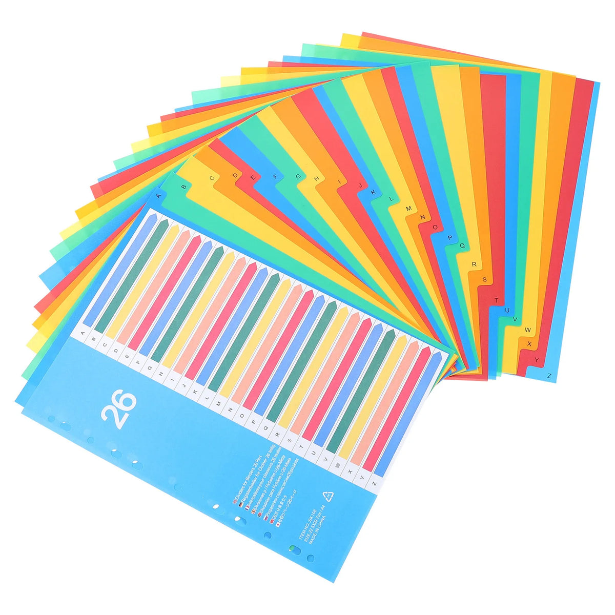 38-Pack Plastic Binder Index Tabs & Dividers for Notebooks Binder Index Dividers PLUSH Default Title