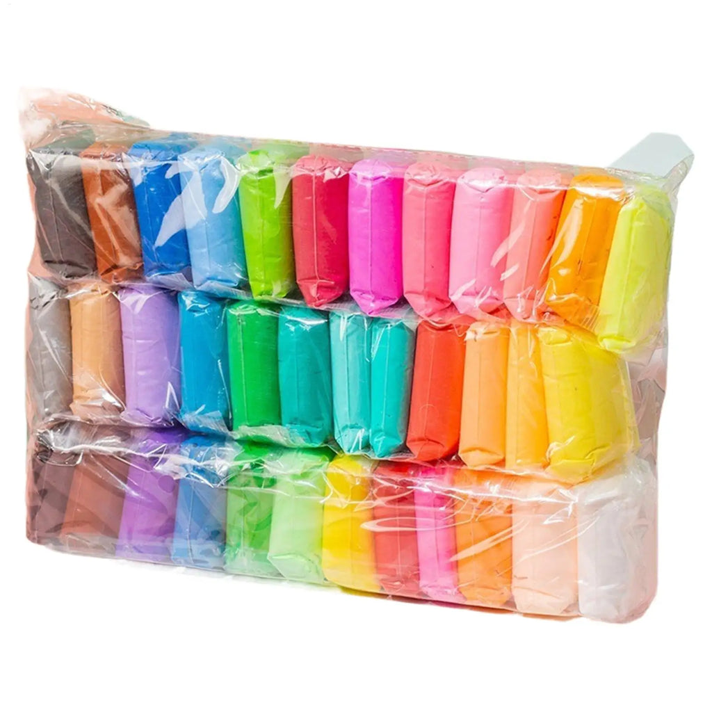Kids Air Dry Clay Set 12/24/36 Colors – DIY Modeling Kit Kids Modeling Clay PLUSH