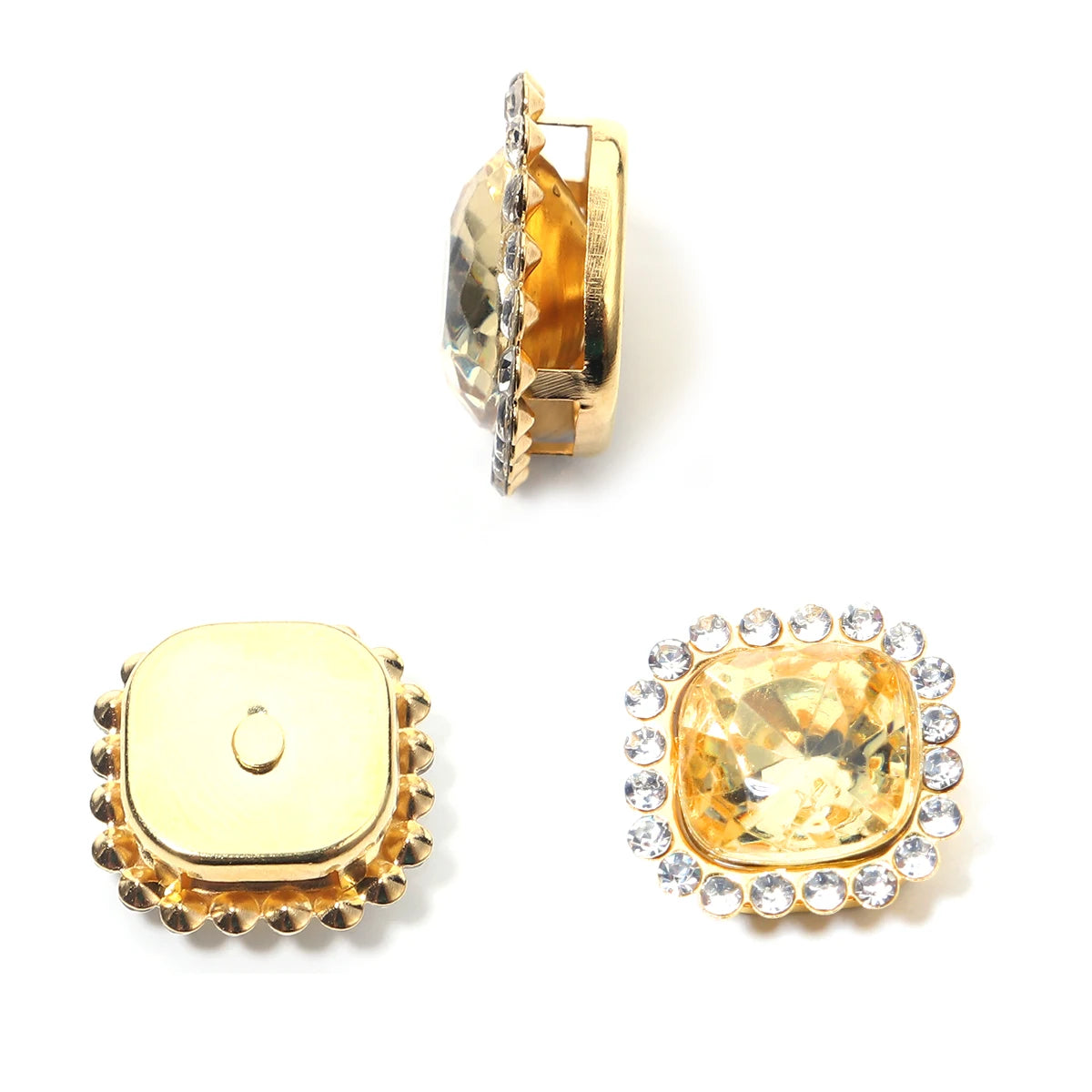 20pcs Square Sunflower Sew-On Acrylic Rhinestones – DIY Crafts Sew-On Rhinestones PLUSH