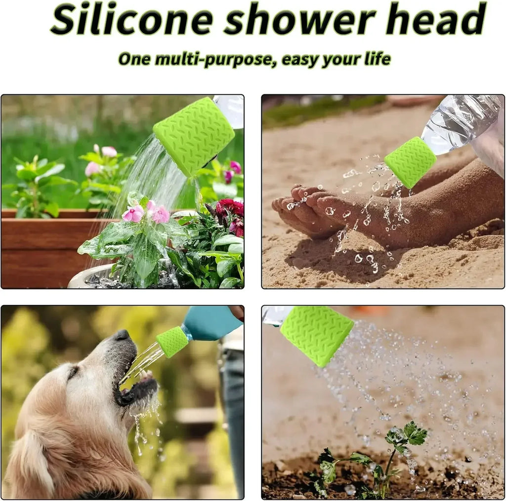 Portable Silicone Shower Head Bottle Attachment – Dogs & Kids Portable Shower Attachment PLUSH