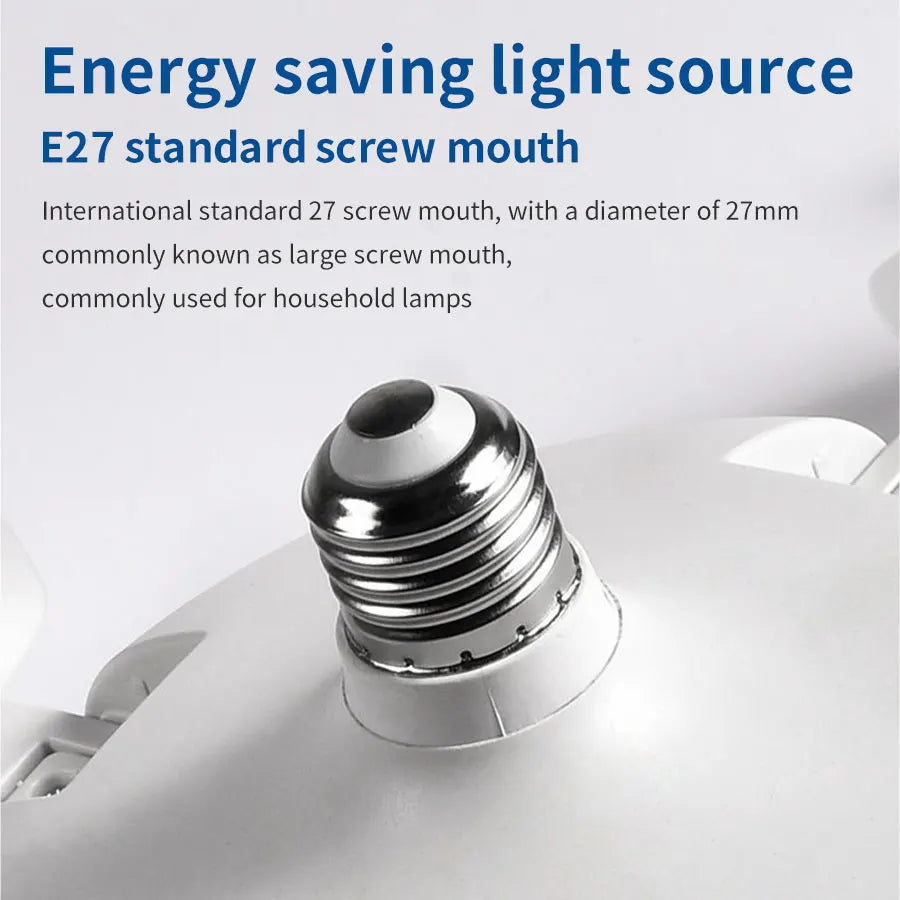 E27 LED Ceiling Fan Light 20W Dimmable 3-Color Remote Control LED Ceiling Fan Light PLUSH