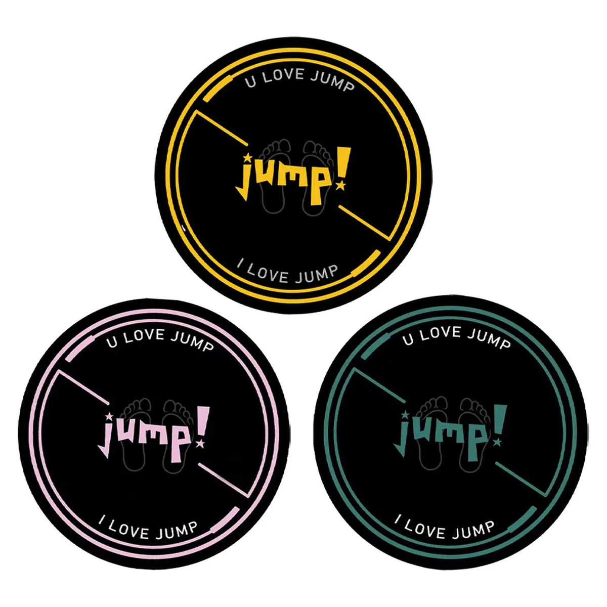 Round Jump Rope Mat – Non-Slip Soundproof PU Silicone 125cm Exercise Fitness Mat PLUSH