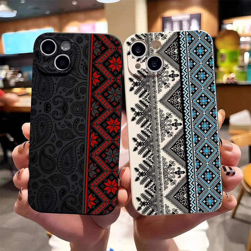 Vintage Totem iPhone Case – Shockproof Cover 7 to 17 iPhone Phone Case PLUSH