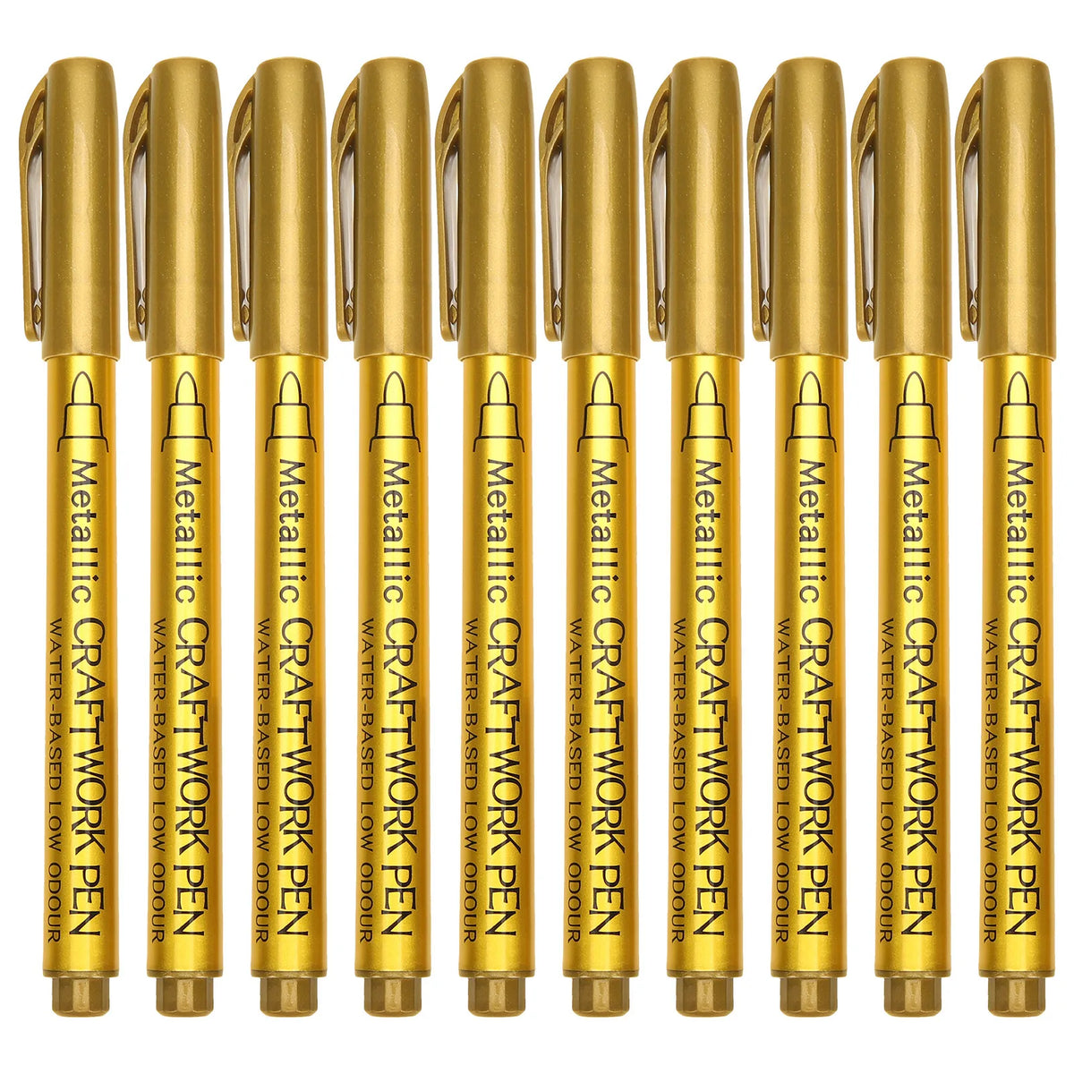 10-Pack Metallic Oil Paint Markers – Permanent Fine Tip Pens Oil Paint Markers PLUSH