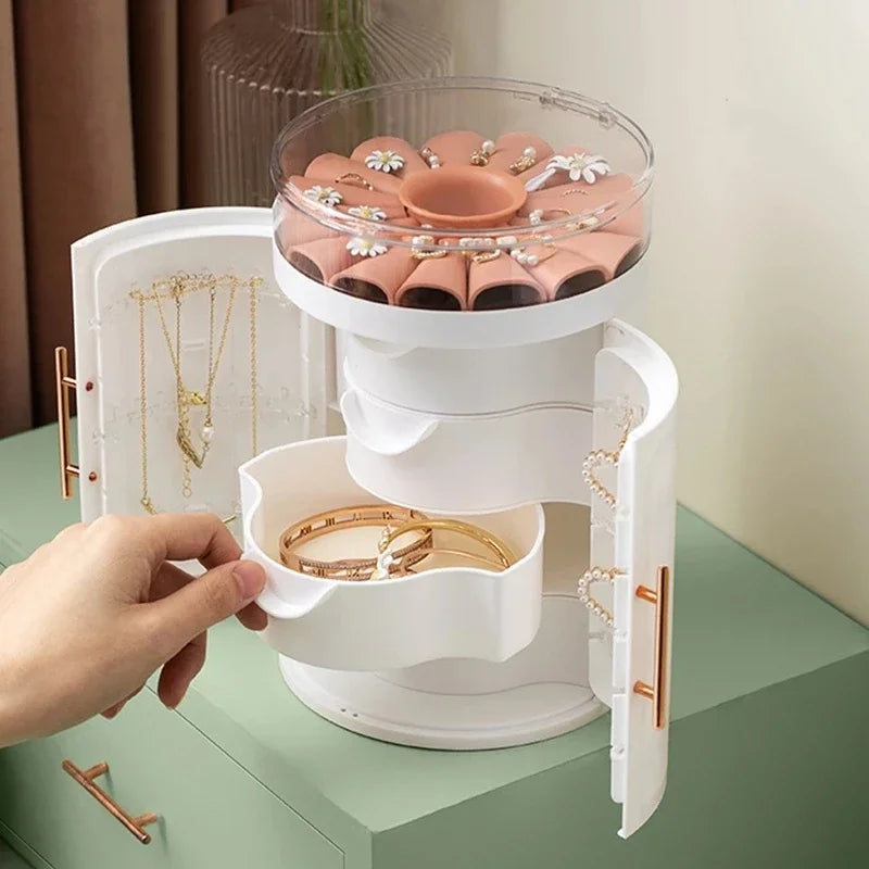 WB Series Jewelry Box Desktop Organizer & Storage Case Jewelry Storage Box PLUSH