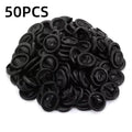 Disposable Latex Finger Cots 50/100/300pcs – Anti-Slip Powder Free Disposable Finger Cots PLUSH Black-50PCS