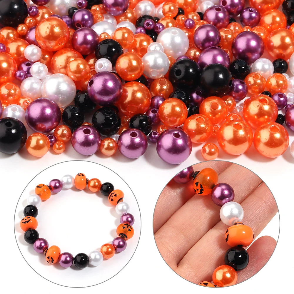 Halloween ABS Pearl Spacer Beads 4–12mm | DIY Jewelry Making Jewelry Spacer Beads PLUSH