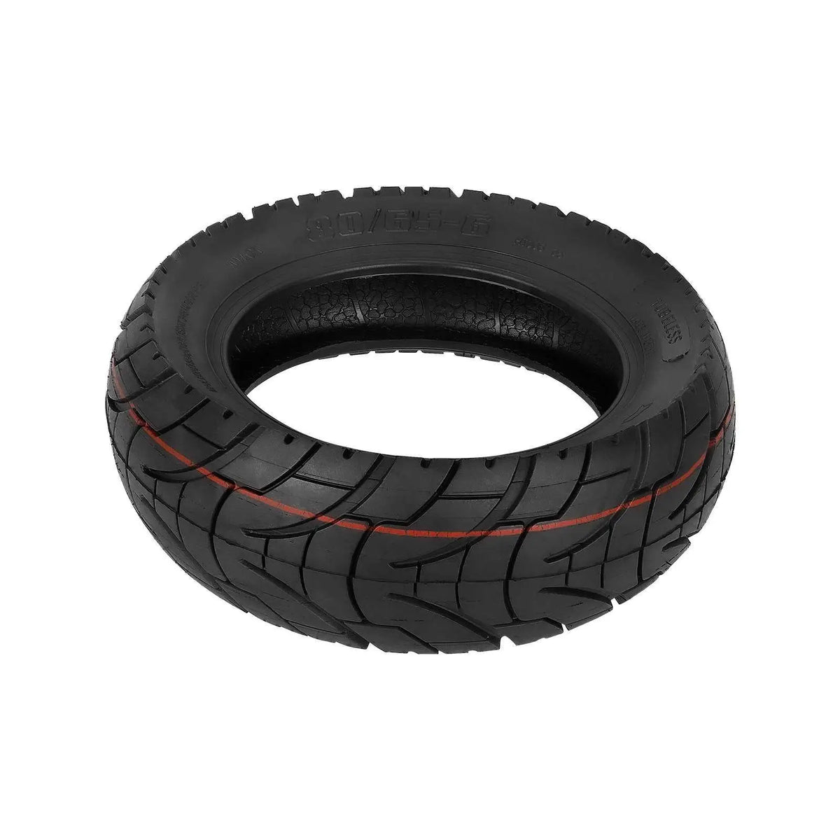 10 Inch Tubeless Electric Scooter Tire – Nylon Rubber 80/65-6.5 Scooter Tubeless Tire PLUSH 806565Road