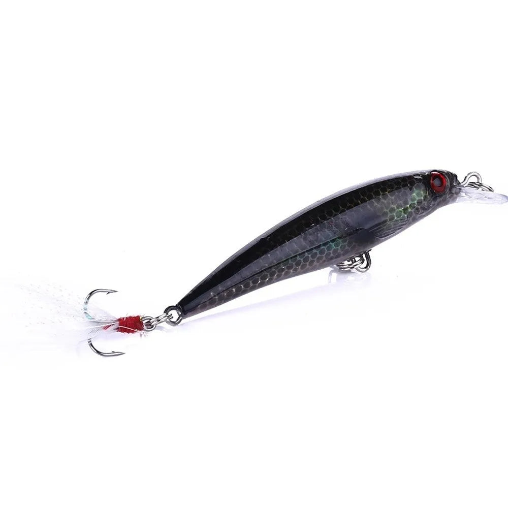 10pcs Simulation Fish Lures Kit 9cm/8g – Crank Bait Set Fishing Lure Kit PLUSH