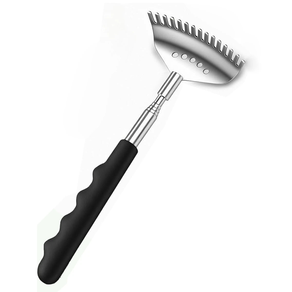 Telescopic Back Scratcher – Extendable Metal Claw Massager Back Scratcher Tool PLUSH 15-Teeth
