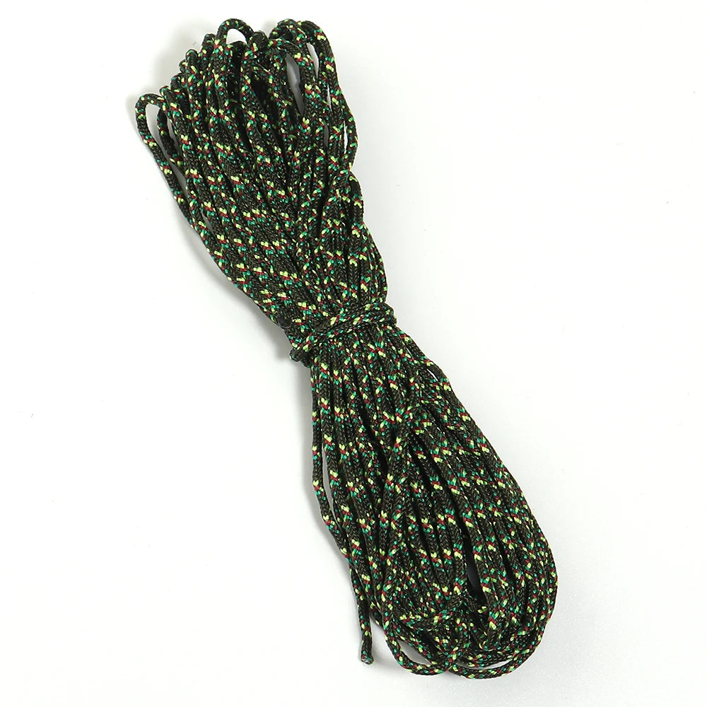 10 Yards 2mm Camouflage Polyester Braided Paracord DIY Cord Braided Paracord Rope PLUSH grass green
