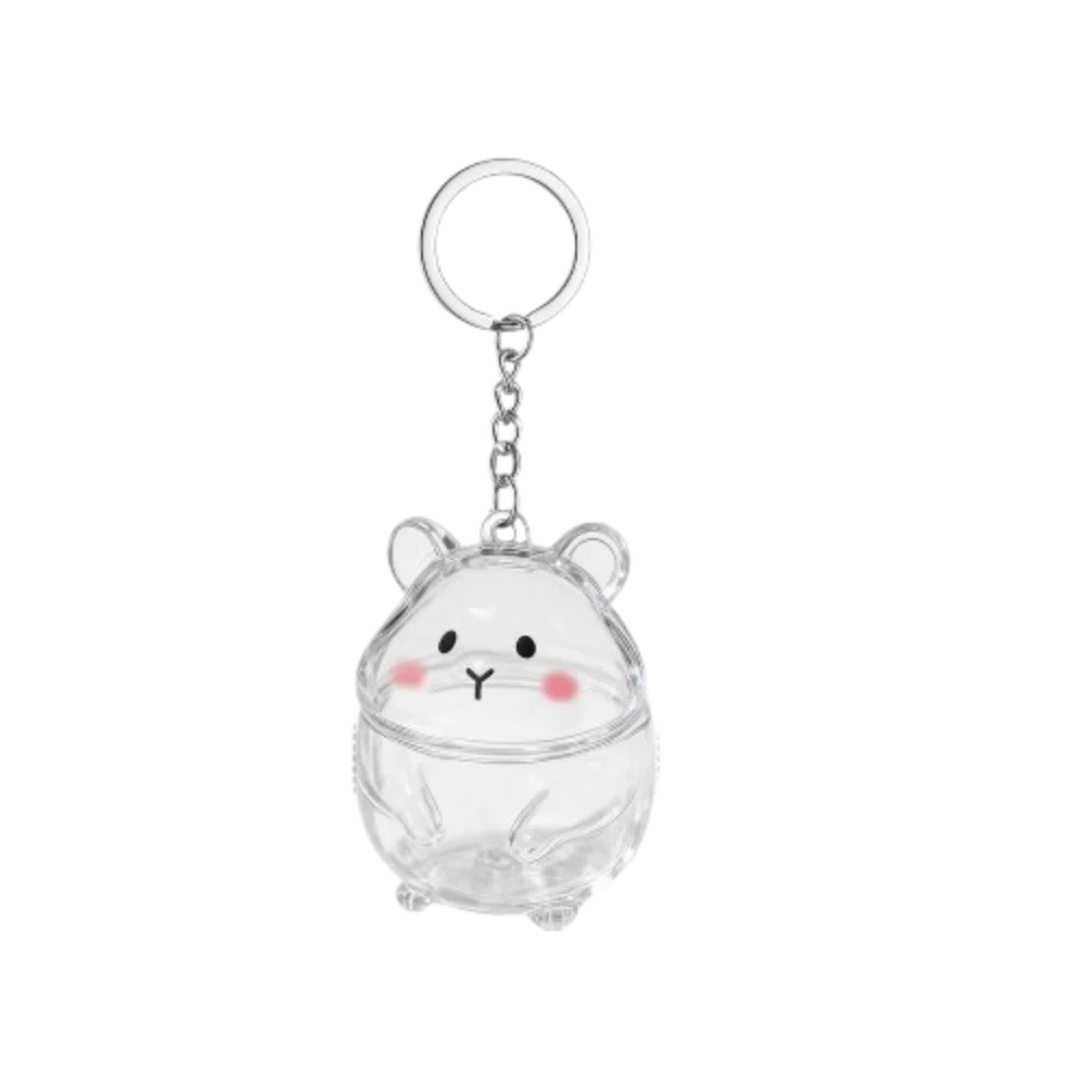 Transparent Cat Hair Storage Capsule Keychain | Pet Keepsake Pet Keepsake Keychain PLUSH Style 6