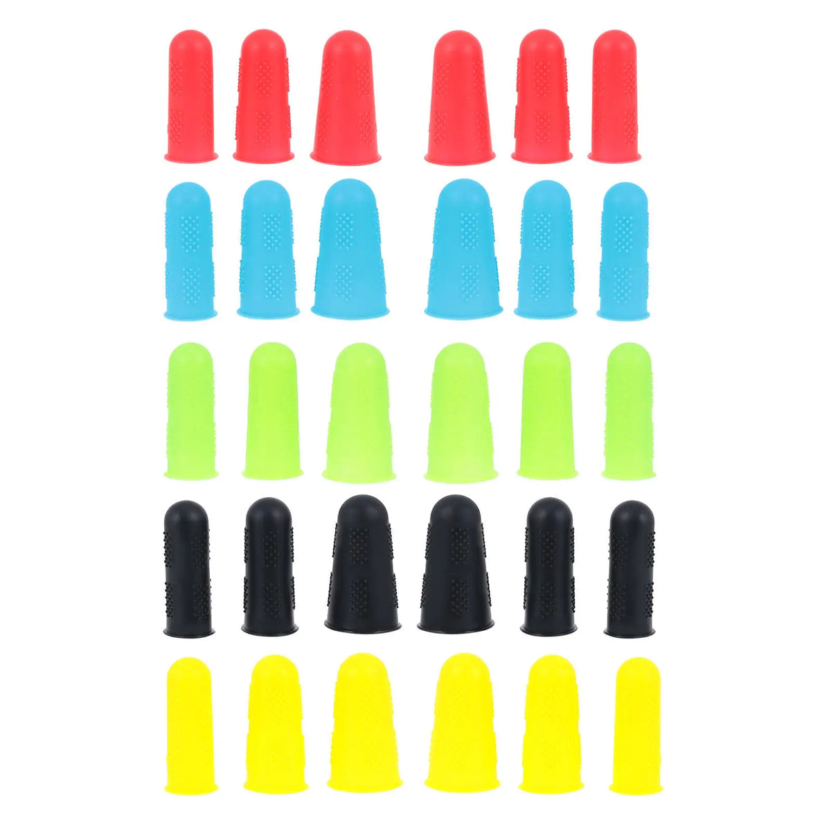 30Pcs Silicone Finger Caps – Non-Slip Protective Finger Tips Silicone Finger Protectors PLUSH