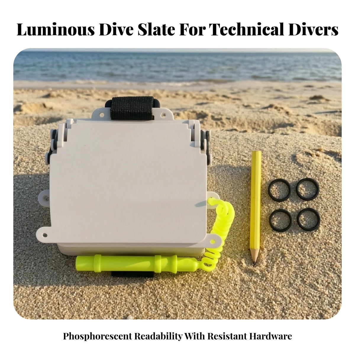 Wrist Dive Slate with Pencil – Underwater Writing Board Scuba Dive Slate PLUSH
