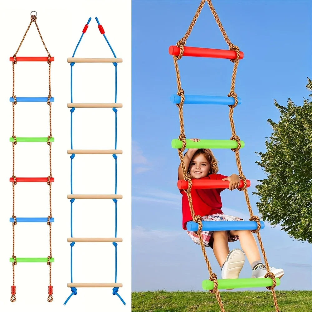 Kids Climbing Ladder Swing – Durable PE Indoor Outdoor Toy Kids Climbing Swing PLUSH