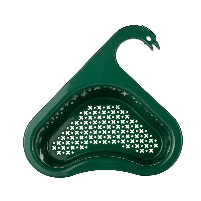 Swan Drain Basket – Kitchen Sink Fruit & Vegetable Filter Kitchen Drain Basket PLUSH Green