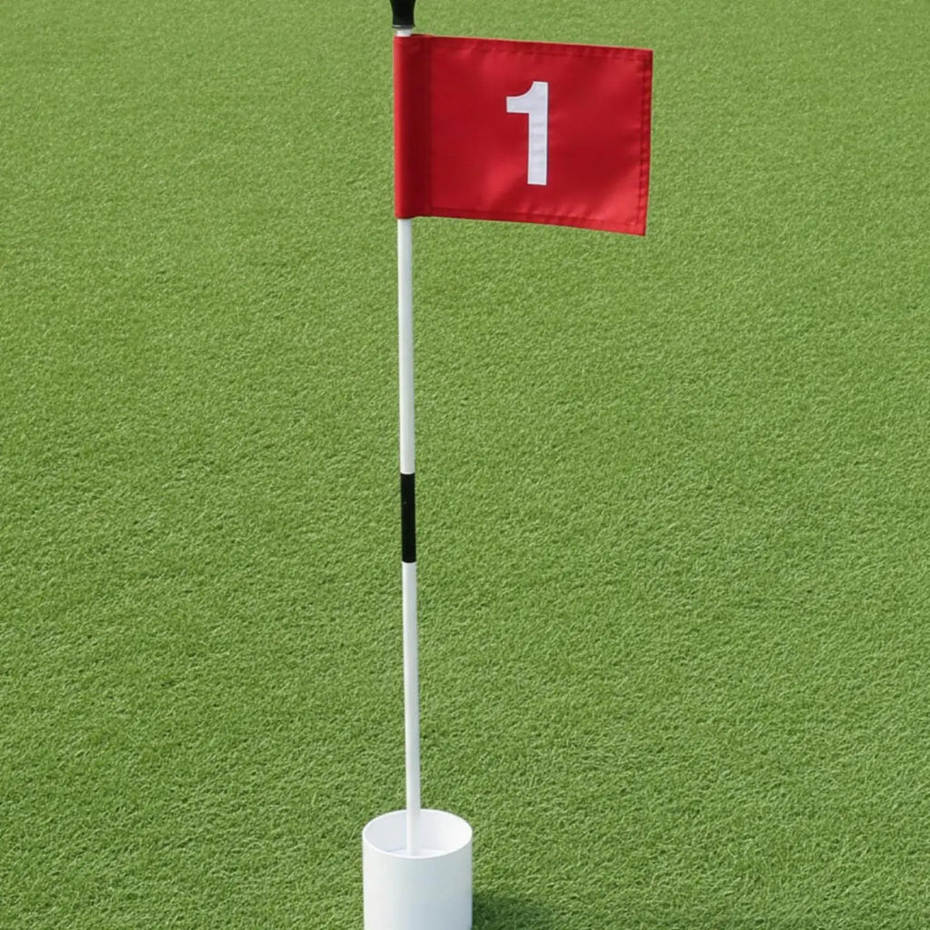 High Visibility Golf Practice Flag with Sleeve – Stitched Edges Golf Practice Flag PLUSH