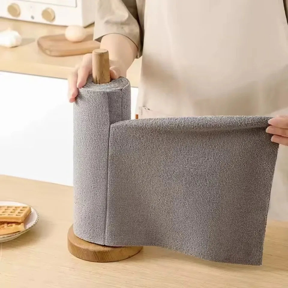 Reusable Microfiber Cleaning Wipes Roll 20-40 Pcs | Kitchen Cloths Microfiber Cleaning Wipes PLUSH