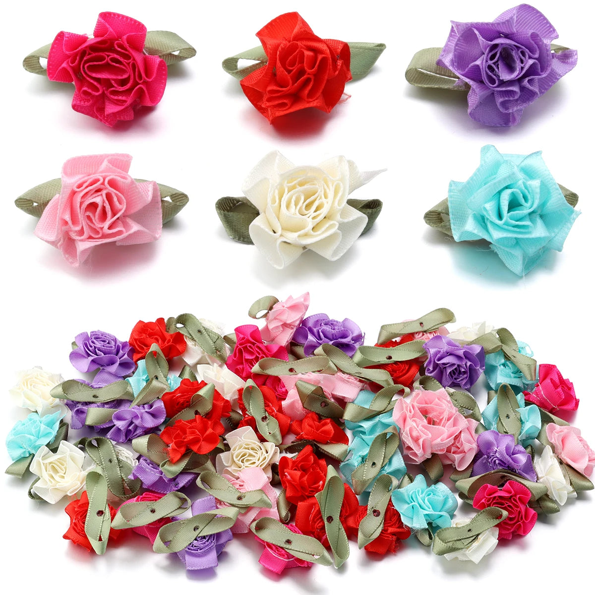 20pcs Colorful Carnation Fabric Flowers – DIY Crafts & Decor Artificial Fabric Flowers PLUSH