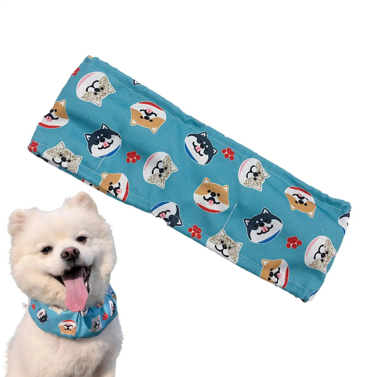 Pet Cooling Bandana & Ice Collar for Dogs & Cats – Breathable Pet Cooling Bandana PLUSH