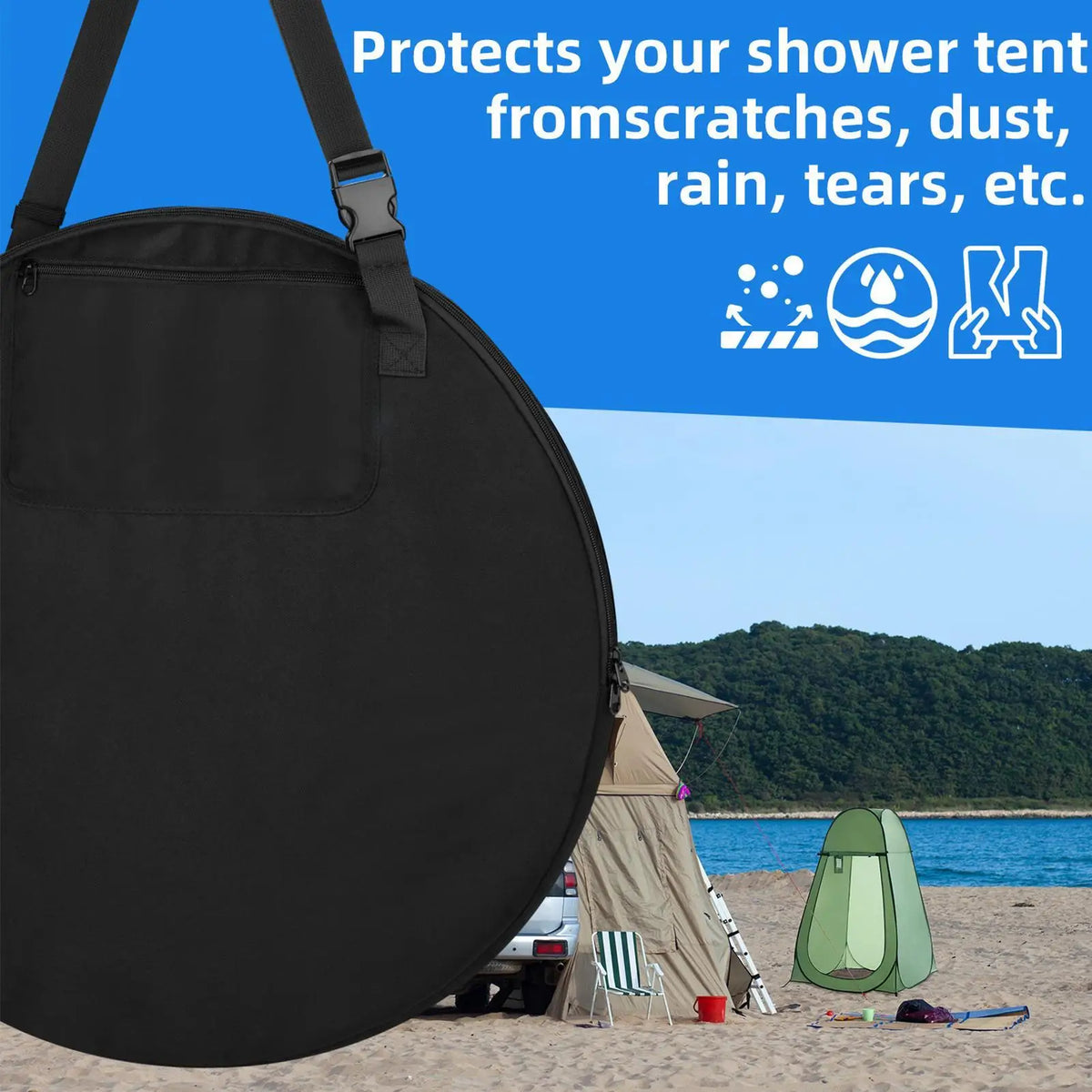 Privacy Tent Carry Bag | Waterproof Nylon with Shoulder Strap Tent Carry Bag PLUSH