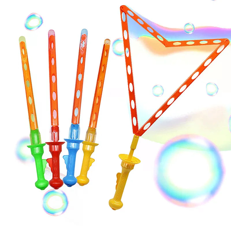 Large Multi-Hole Rainbow Bubble Blower Toy for Kids Kids Bubble Toy PLUSH