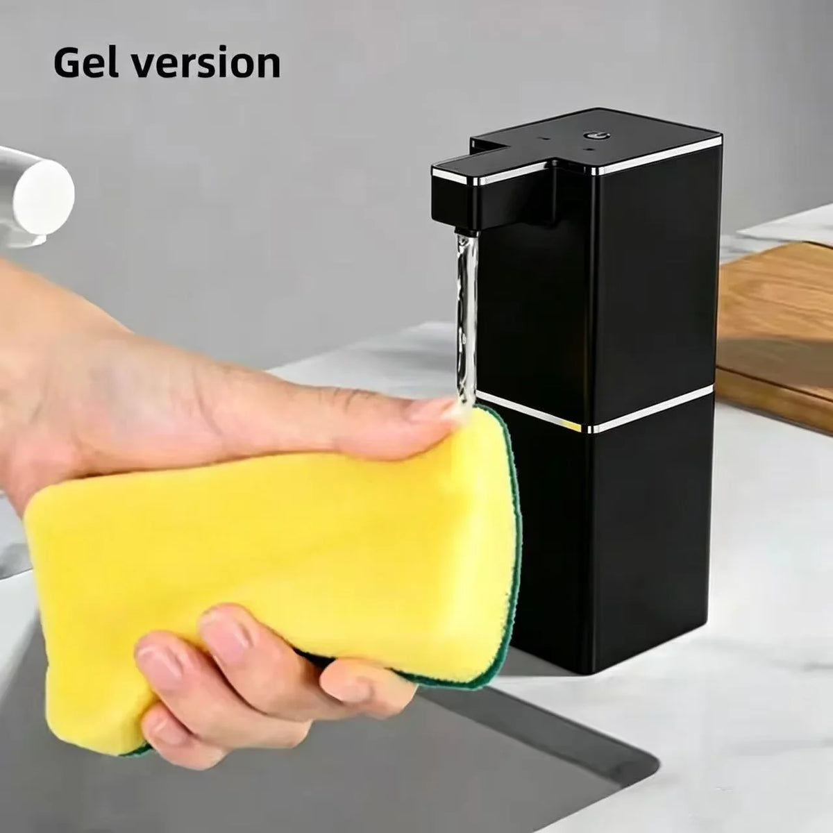 Touchless Wall-Mounted Automatic Sensor Soap Dispenser Soap Dispenser PLUSH yeti Black