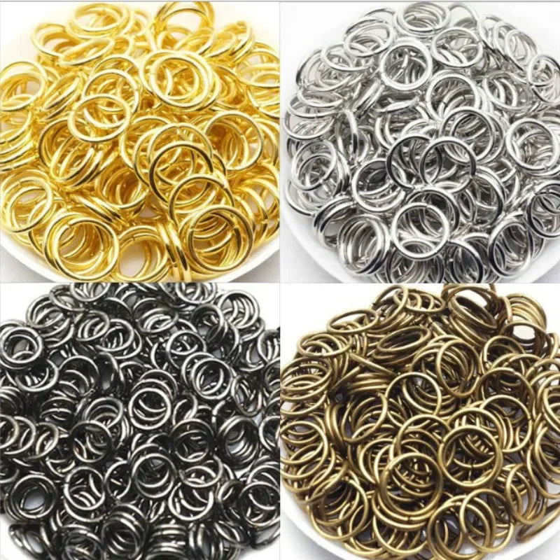 Metal Hair Rings Braid Dreadlock Hoop Clips 50–200pcs Bulk Hair Braid Rings PLUSH