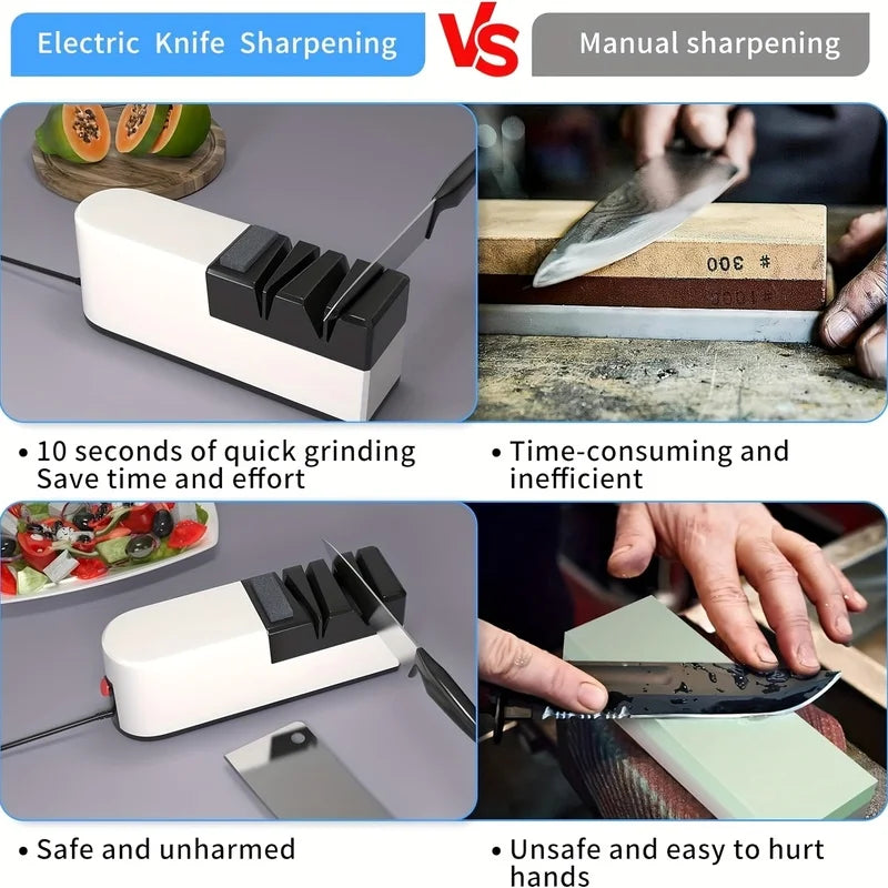 5-in-1 Diamond Electric Knife Sharpening System | Pro Sharpener Electric Knife Sharpener PLUSH
