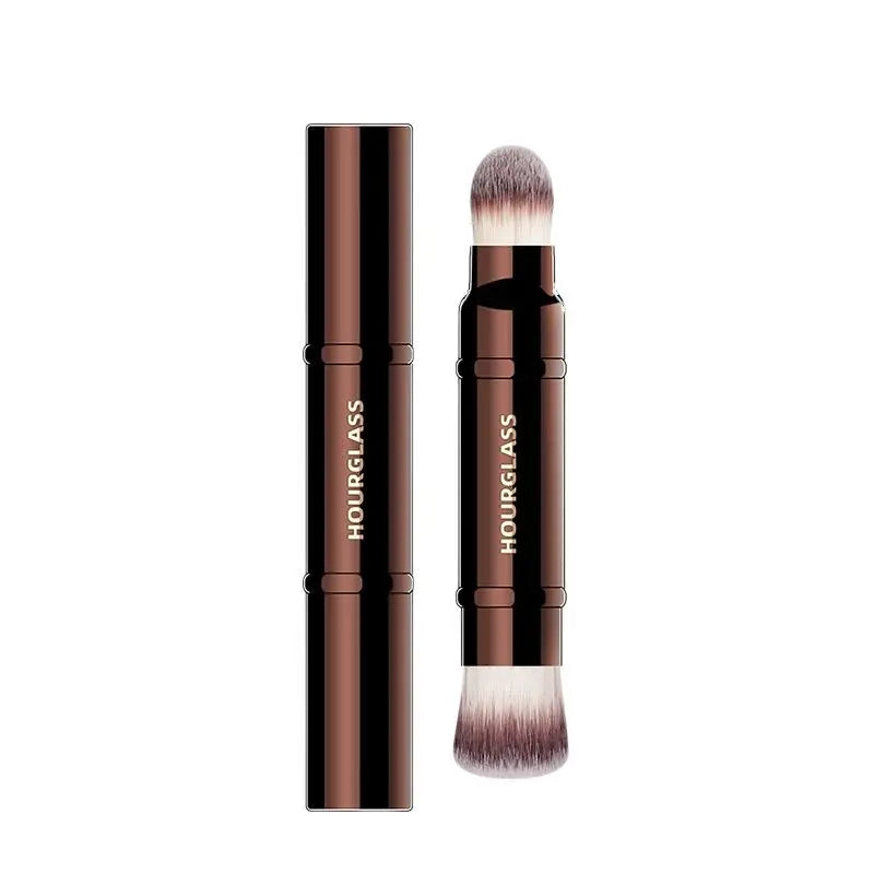 Hourglass No.15 Retractable Double-Ended Complexion Brush Complexion Makeup Brush PLUSH black