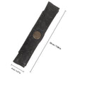 Leather Pen Sleeve for Notebook – Snap Button Pen Holder Leather Pen Sleeve PLUSH Black