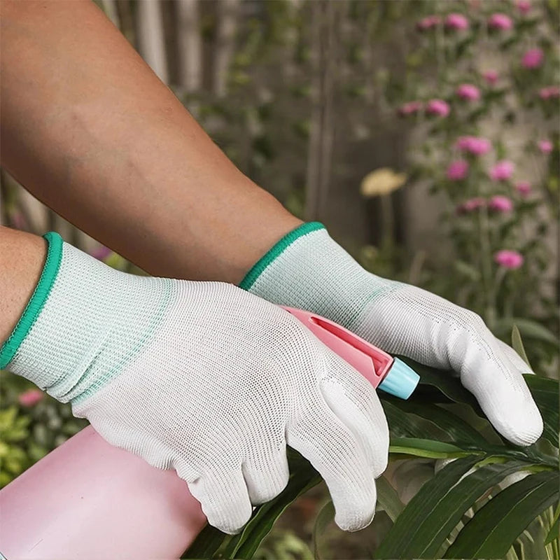 White Nylon Coated Work Gloves – Reusable 10/20PCS Work Gloves PLUSH