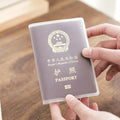 Frosted PVC Passport Cover – Waterproof Document Case 1-3 Pcs Passport Cover PLUSH Frosted-1PCS