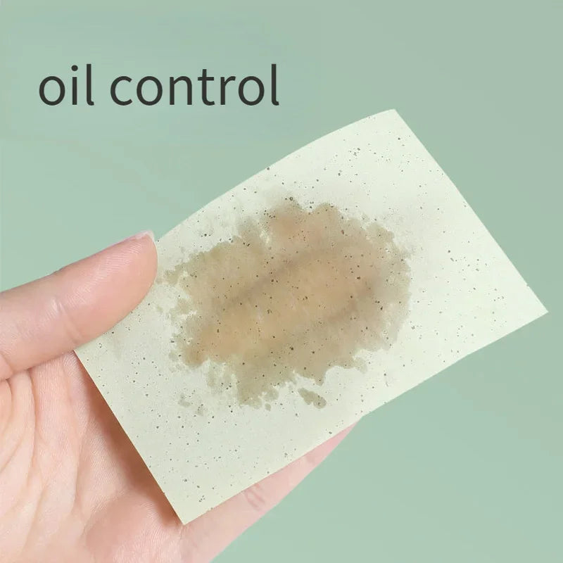 100pcs Matcha Oil Control Blotting Paper | Face Oil Sheets Face Blotting Sheets PLUSH