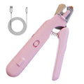 LED Pet Nail Clippers & Grinder for Dogs, Cats & Small Pets Pet Nail Clippers PLUSH Pink