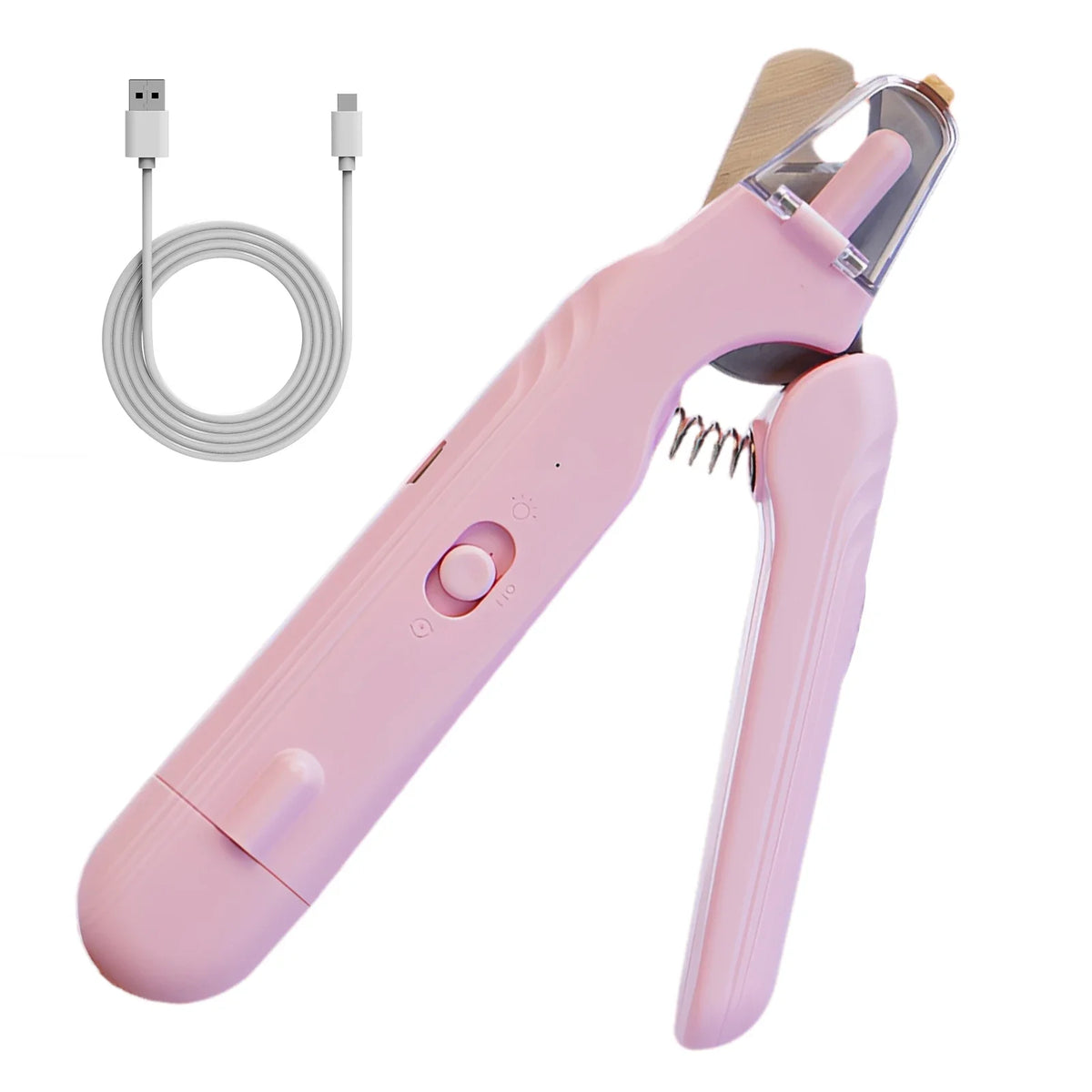 LED Pet Nail Clippers & Grinder for Dogs, Cats & Small Pets Pet Nail Clippers PLUSH Pink