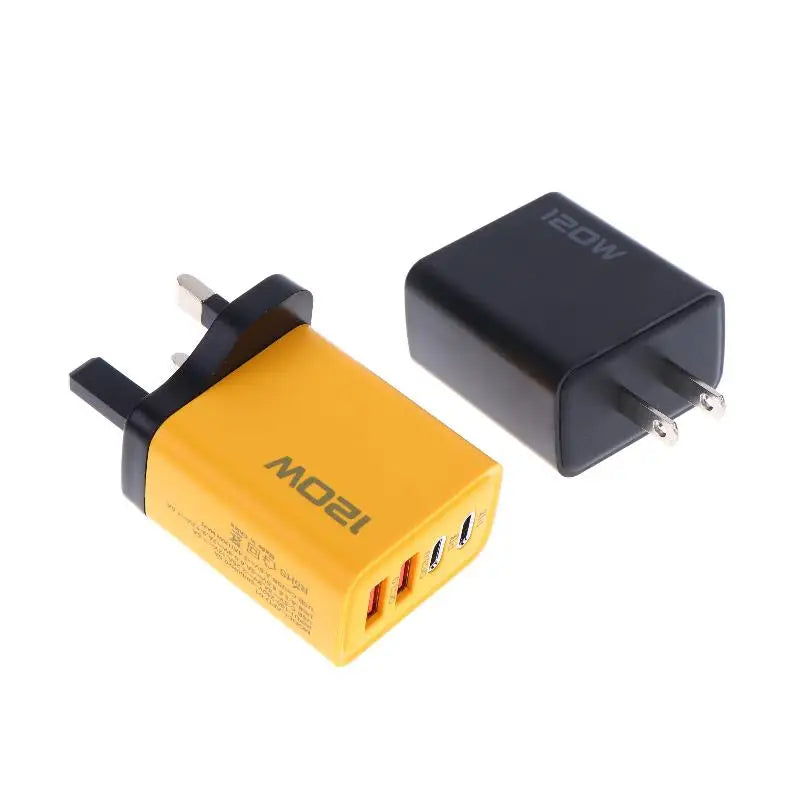 120W 4-Port USB-C Fast Charger Station | PD & QC 3.0 USB Charging Station PLUSH