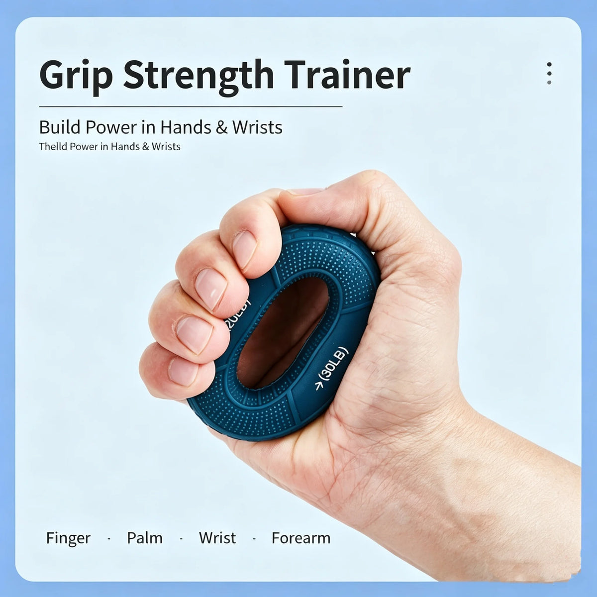 Silicone Finger Grip Ring – Dual Resistance Hand Strengthener Grip Strength Trainer PLUSH