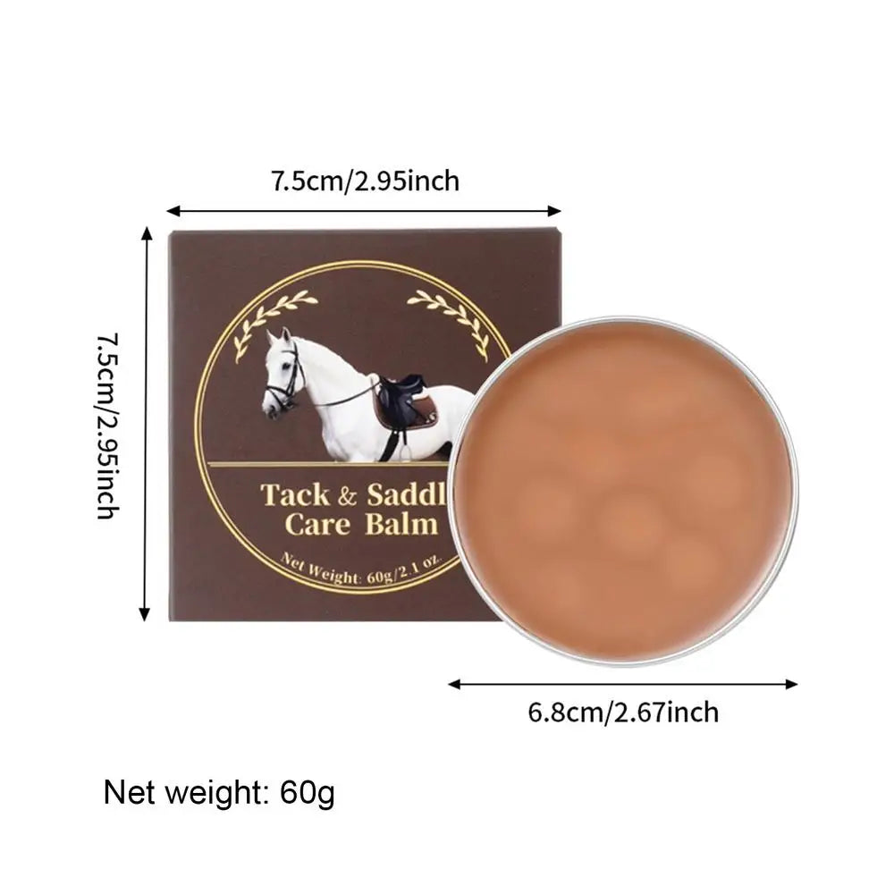 Leather Saddle & Tack Conditioning Balm | Beeswax Cream 60g Leather Conditioning Cream PLUSH 60g