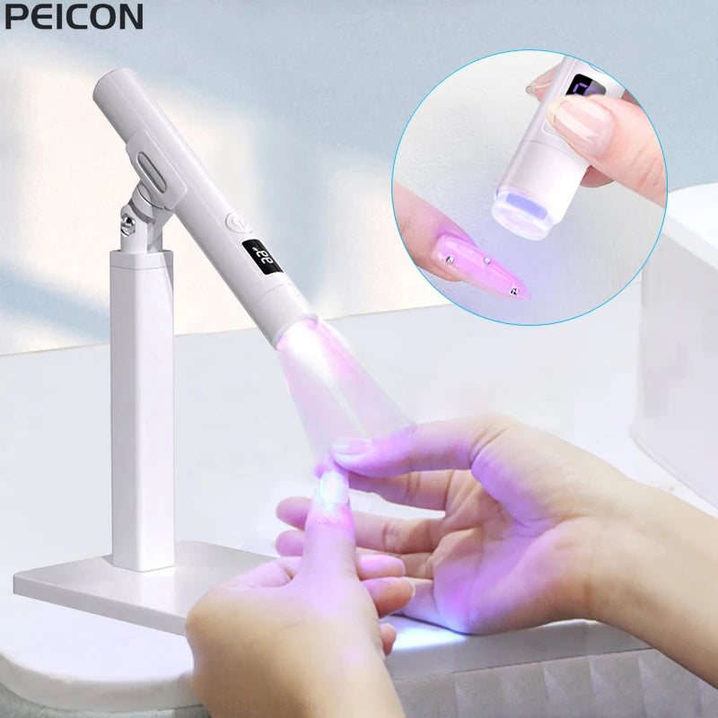 Mini UV LED Nail Lamp – Portable Gel Nail Curing Light 3W UV Nail Curing Lamp PLUSH