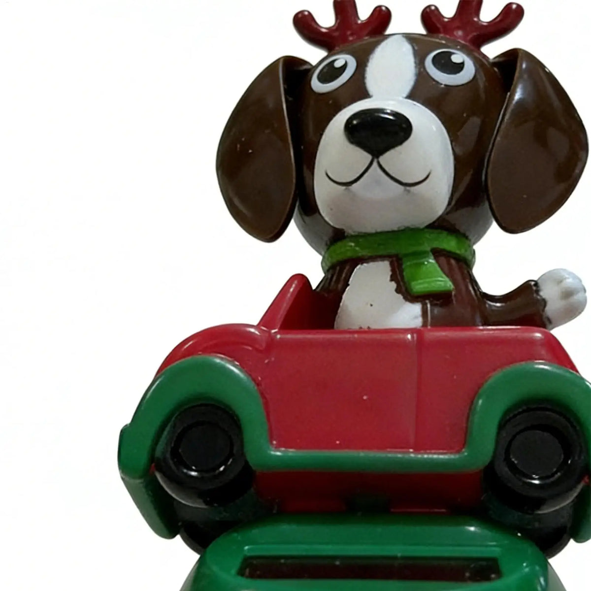 Solar Shaking Head Dog Car Dashboard Ornament Figurine Car Dashboard Ornament PLUSH