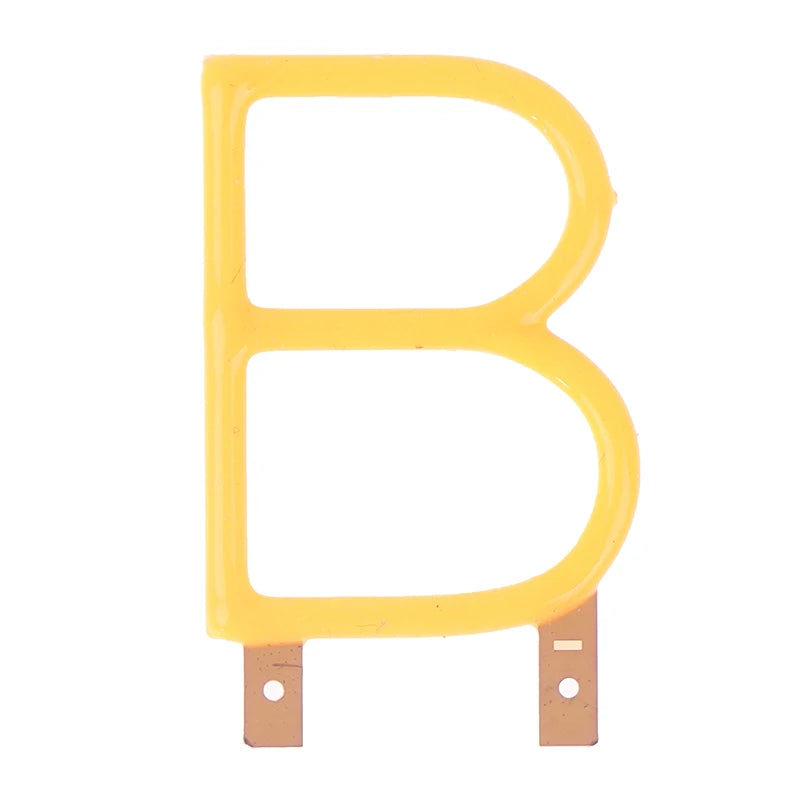 English Letter COB LED Filament DC3V Yellow – DIY Party Decor LED Filament Light PLUSH A2