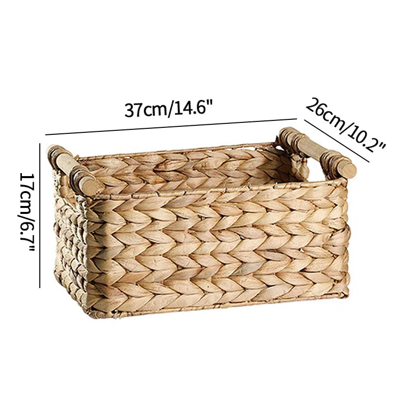 Woven Cucurbita Storage Basket with Handle – S/M/L Woven Storage Basket PLUSH storage basket L