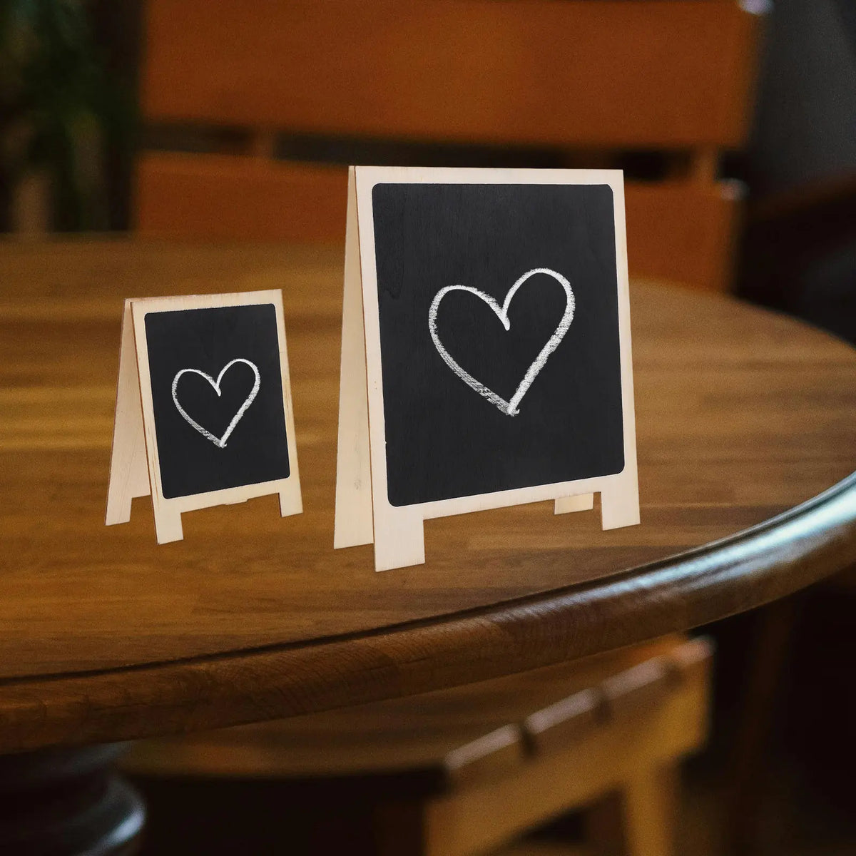 3-Pack Mini Chalkboard Signs – Erasable Desktop Blackboards Mini Chalkboard Signs PLUSH